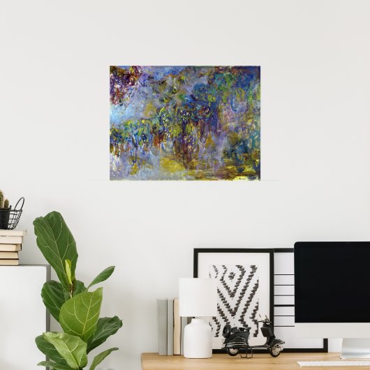 Wisteria (rechte Hälfte) von Claude Monet Poster (Heimbüro)