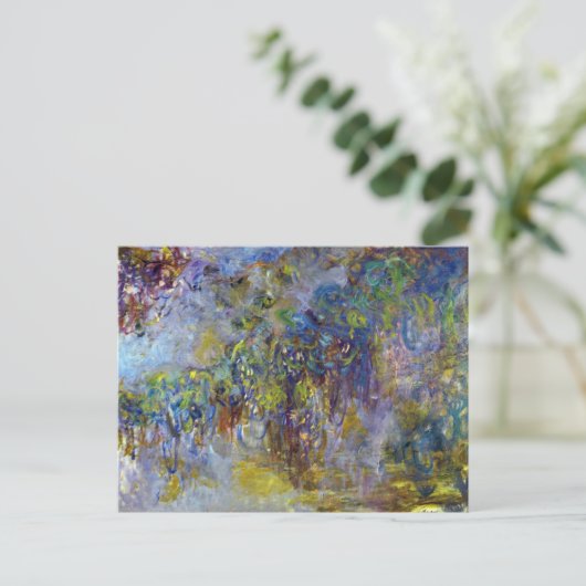 Wisteria (rechte Hälfte) von Claude Monet Postkarte (Stehend Vorderseite)