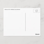 Wisteria (rechte Hälfte) von Claude Monet Postkarte (Rückseite)