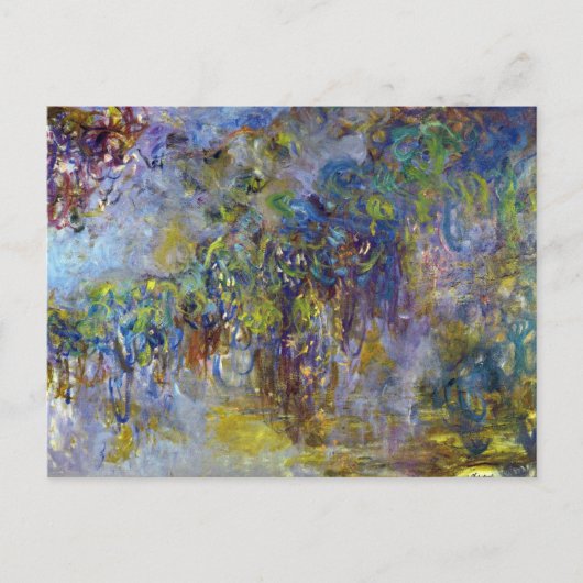 Wisteria (rechte Hälfte) von Claude Monet Postkarte (Vorderseite)