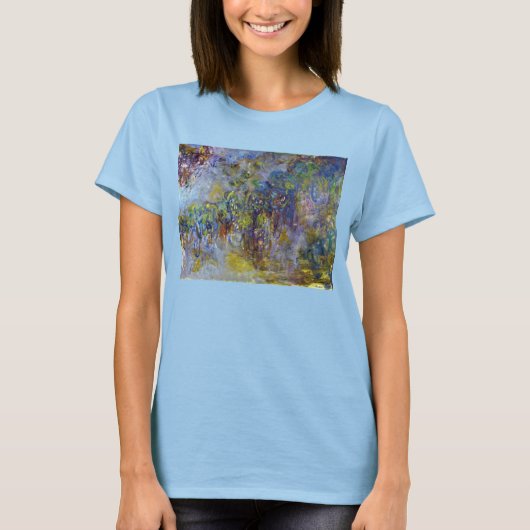 Wisteria (rechte Hälfte) von Claude Monet T-Shirt (Vorderseite)