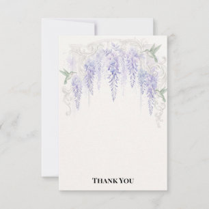 Wisteria Regency Grandeur Romantisch Dankeskarte