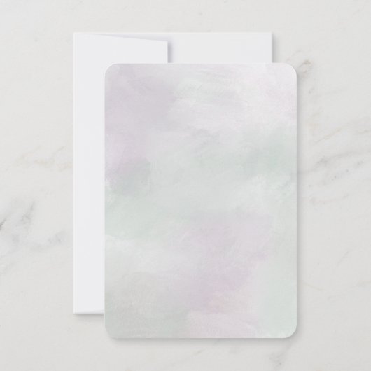 Wisteria Response Card RSVP Karte (Rückseite)