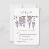 Wisteria Response Card RSVP Karte (Vorderseite)