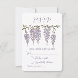 Wisteria Response Card RSVP Karte
