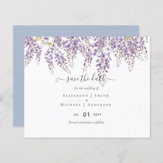 Wisteria Rett Dates Dusty Blue Wedding BUDGET (Vorne/Hinten)