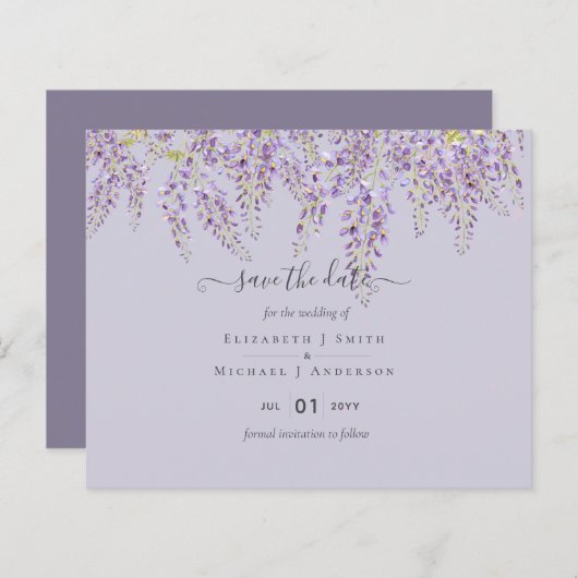 Wisteria Rett Dates Dusty Lila Wedding BUDGET (Vorne/Hinten)