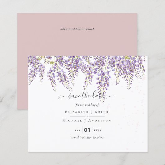 Wisteria Rett Dates Dusty Pink Wedding BUDGET (Vorne/Hinten)