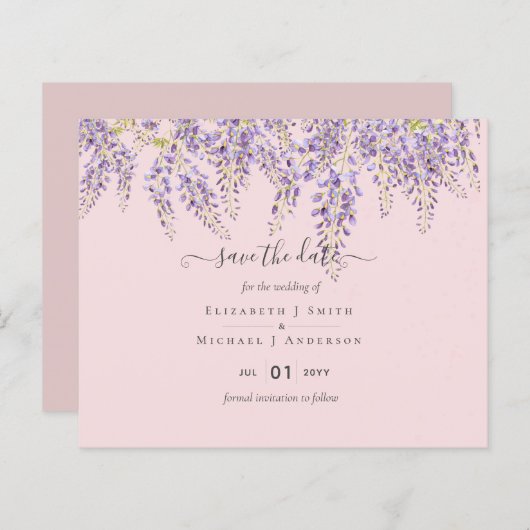 Wisteria Rett Dates Dusty Pink Wedding BUDGET (Vorne/Hinten)