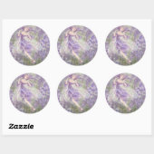 Wisteria Round Sticker (Blatt)