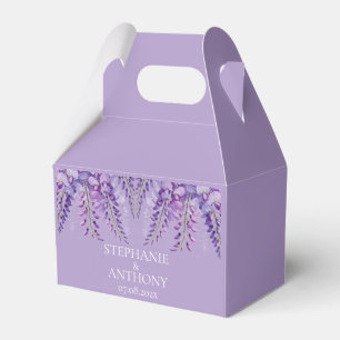 Wisteria Rustikale Lila Blütenpracht Elegante Hoch Geschenkschachtel