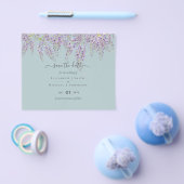 Wisteria Sage Wedding Rett Dates BUDGET Flyer (Einzeln)