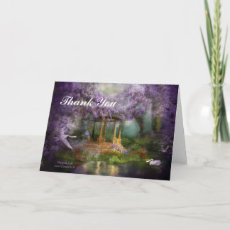 Wisteria See danken Ihnen zu kardieren Dankeskarte