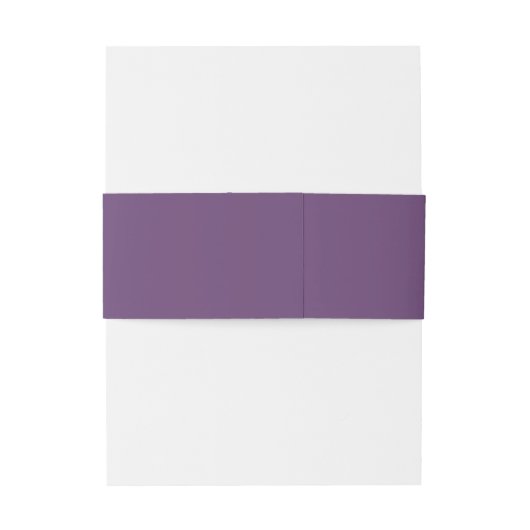 Wisteria Simple Lila Wedding Einladungsbanderole (Rückseitenbeispiel)