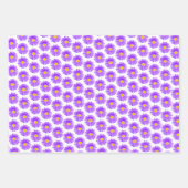 Wisteria, Sonnenblume, Muster der Lila Wildblume Geschenkpapier Set (Vorderseite)