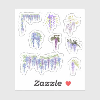 Wisteria Stickers Aufkleber