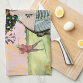 Wisteria Sunrise Golfer's Towel Geschirrtuch (Viertel Falte)