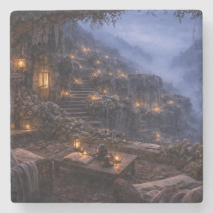 Wisteria Terrace Valley Stair Coaster Steinuntersetzer