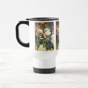 Wisteria Tiffany beflecktes Glas-Tasse Reisebecher