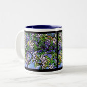 Wisteria Tiffany beflecktes Glas-Tasse Zweifarbige Tasse (Vorderseite Links)