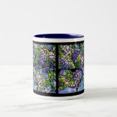 Wisteria Tiffany beflecktes Glas-Tasse Zweifarbige Tasse (Mittel)