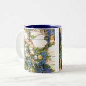 Wisteria Tiffany beflecktes Glas-Tasse Zweifarbige Tasse (Vorderseite Links)