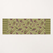 Wisteria Tossed Blume Mit Monogramm Yogamatte (Vorderseite (Horizontal))