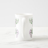 Wisteria-Traumwreath-personalisierte Porzellantasse (Rückseite)