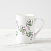 Wisteria-Traumwreath-personalisierte Porzellantasse (Rechts)
