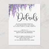 Wisteria tree pastel Wedel Details Begleitkarte (Vorderseite)