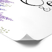 Wisteria tree Wedding Cards and Gifts Poster (Ecke)