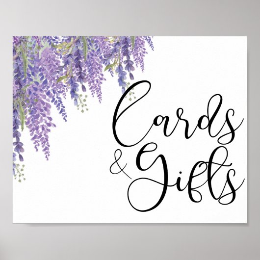 Wisteria tree Wedding Cards and Gifts Poster (Vorne)