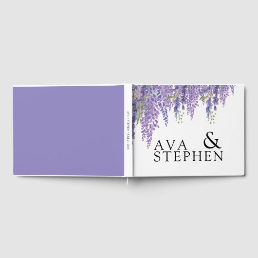 Wisteria tree Wedding Guest Book Gästebuch (Voll)