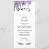 Wisteria Tree Wedding Program Programm (Vorderseite)