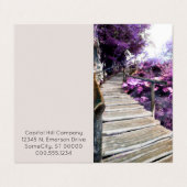 Wisteria Treppe Visitenkarten (Außenseite Aufgefaltet)