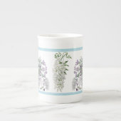 Wisteria-Überfluss Botanique Knochen-China-Tasse Porzellantasse (Vorderseite)