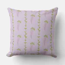 Wisteria-und-Reben-Botanik-Blumen-Wurfkissen Kissen