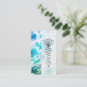 *~* Wisteria und Rose Blume Weg Nirvana Visitenkarte (Stehend Vorderseite)