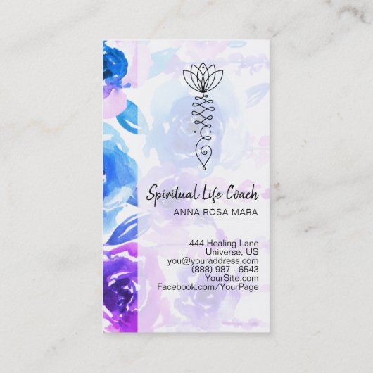 *~* Wisteria und Rose Pfad der Blume von Nirvana Visitenkarte (Rückseite)