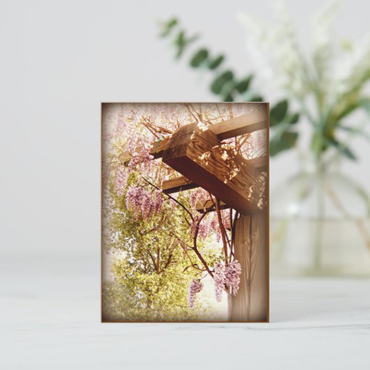 Wisteria Urbane Postkarte (Stehend Vorderseite)