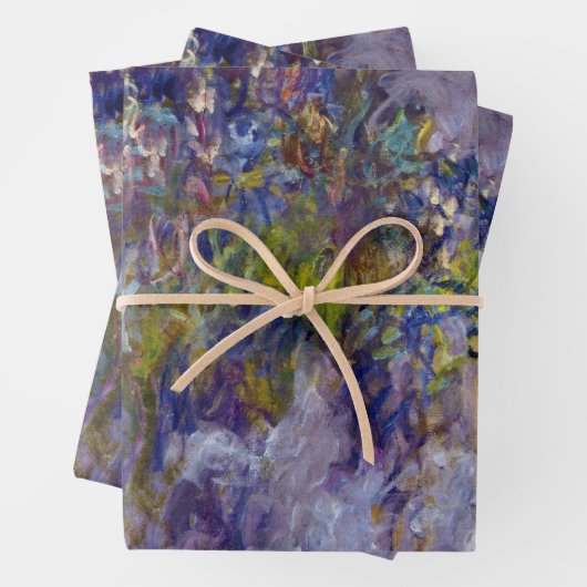 Wisteria (verlassen Hälfte) von Claude Monet Geschenkpapier Set (Beispiel)