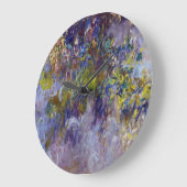 Wisteria (verlassen Hälfte) von Claude Monet Große Wanduhr (Winkel)