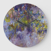 Wisteria (verlassen Hälfte) von Claude Monet Große Wanduhr (Vorderseite)