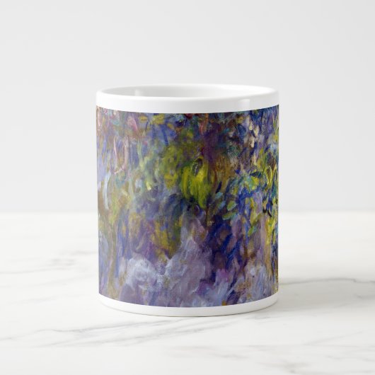 Wisteria (verlassen Hälfte) von Claude Monet Jumbo-Tasse (Vorderseite)