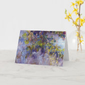 Wisteria (verlassen Hälfte) von Claude Monet Karte (Gelbe Blume)