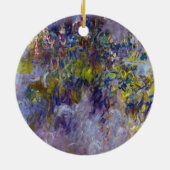 Wisteria (verlassen Hälfte) von Claude Monet Keramik Ornament (Hinten)