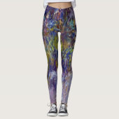 Wisteria (verlassen Hälfte) von Claude Monet Leggings (Vorderseite)
