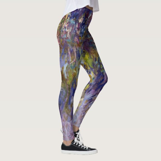 Wisteria (verlassen Hälfte) von Claude Monet Leggings (Rechts)