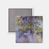 Wisteria (verlassen Hälfte) von Claude Monet Magnet (Vorderseite/Rückseite)