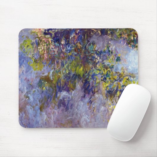 Wisteria (verlassen Hälfte) von Claude Monet Mousepad (Mit Mouse)